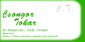 csongor tokar business card