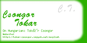 csongor tokar business card